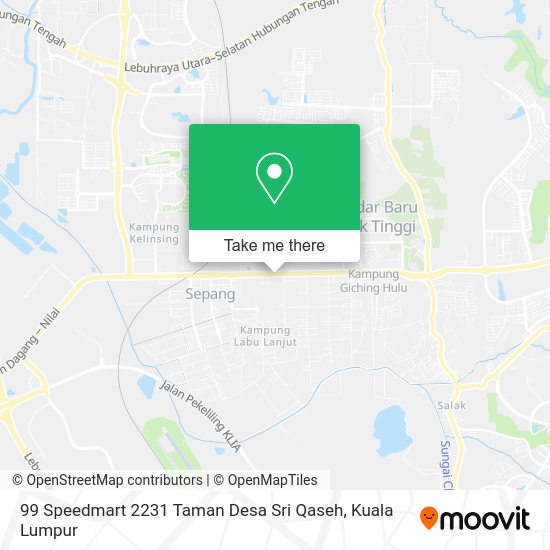 99 Speedmart 2231 Taman Desa Sri Qaseh map