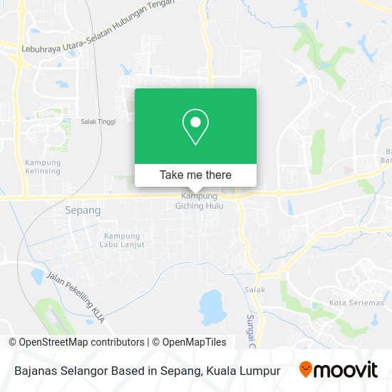 Peta Bajanas Selangor Based in Sepang