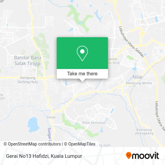 Gerai No13 Hafidzi map