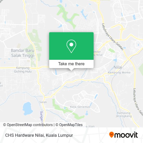 CHS Hardware Nilai map