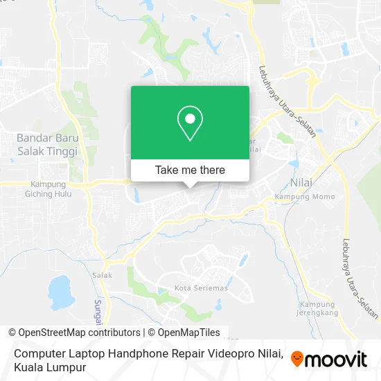 Computer Laptop Handphone Repair Videopro Nilai map