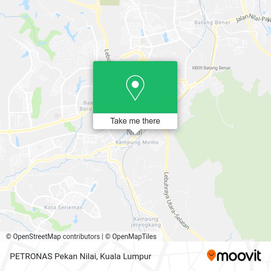 PETRONAS Pekan Nilai map