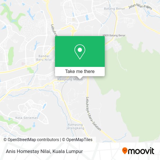Anis Homestay Nilai map
