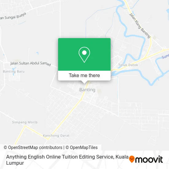 Anything English Online Tuition Editing Service map
