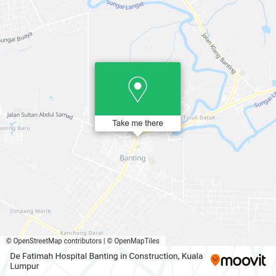 De Fatimah Hospital Banting in Construction map