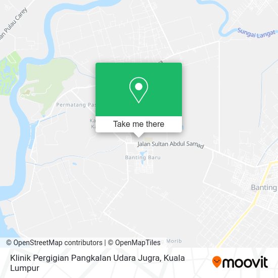 Peta Klinik Pergigian Pangkalan Udara Jugra