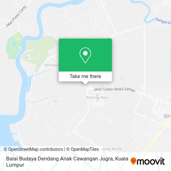 Peta Balai Budaya Dendang Anak Cawangan Jugra