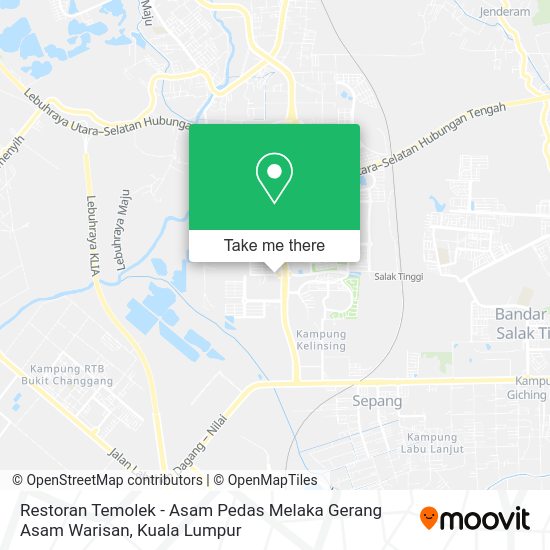 Restoran Temolek - Asam Pedas Melaka Gerang Asam Warisan map