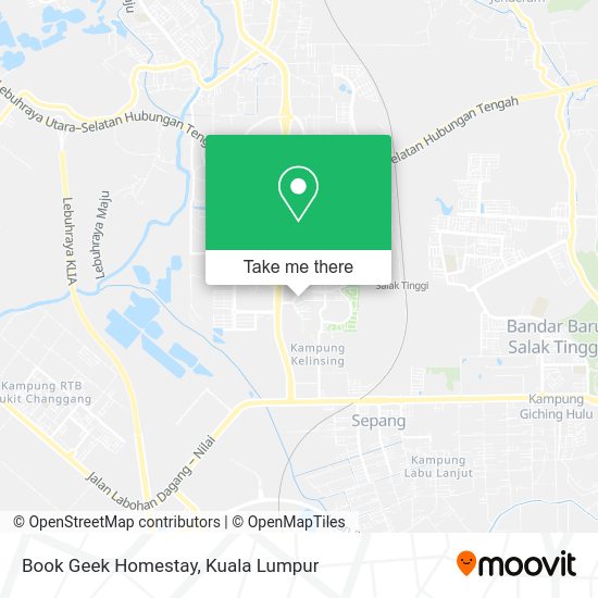 Peta Book Geek Homestay