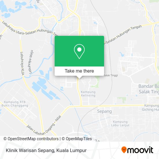 Peta Klinik Warisan Sepang