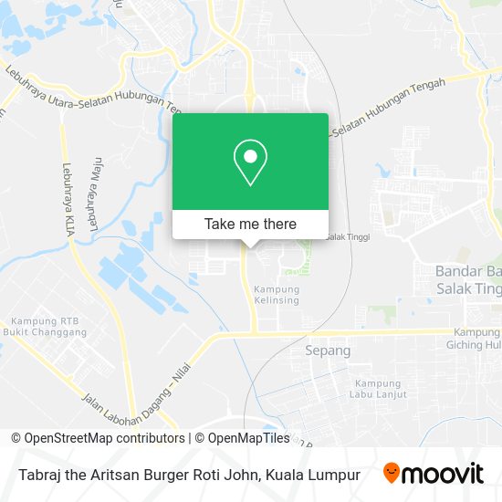 Tabraj the Aritsan Burger Roti John map