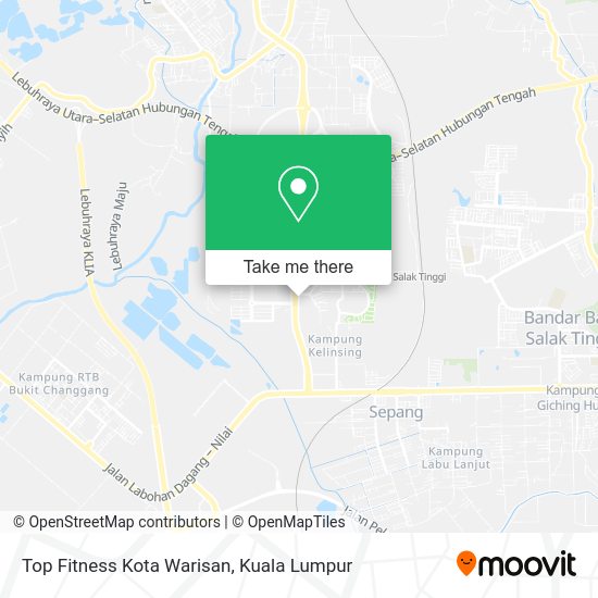 Top Fitness Kota Warisan map