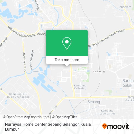 Nurraysa Home Center Sepang Selangor map