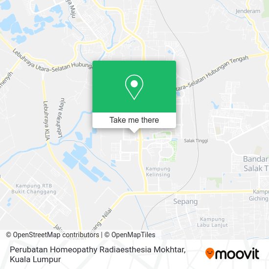 Perubatan Homeopathy Radiaesthesia Mokhtar map