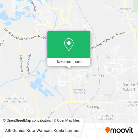 Alti Genius Kota Warisan map