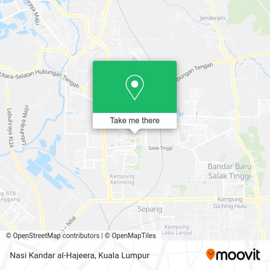 Nasi Kandar al-Hajeera map