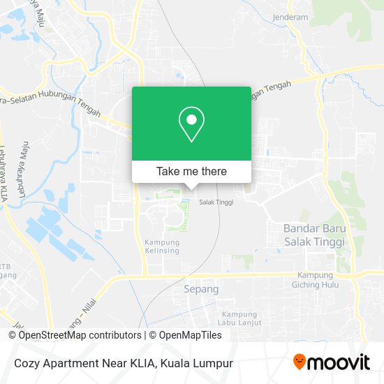 Cozy Apartment Near KLIA map