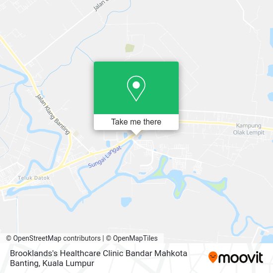 Peta Brooklands's Healthcare Clinic Bandar Mahkota Banting