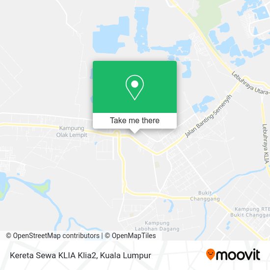 Kereta Sewa KLIA Klia2 map