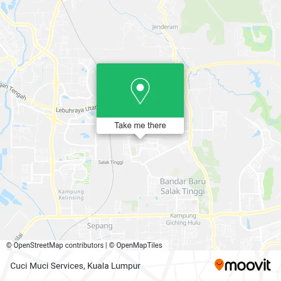 Cuci Muci Services map