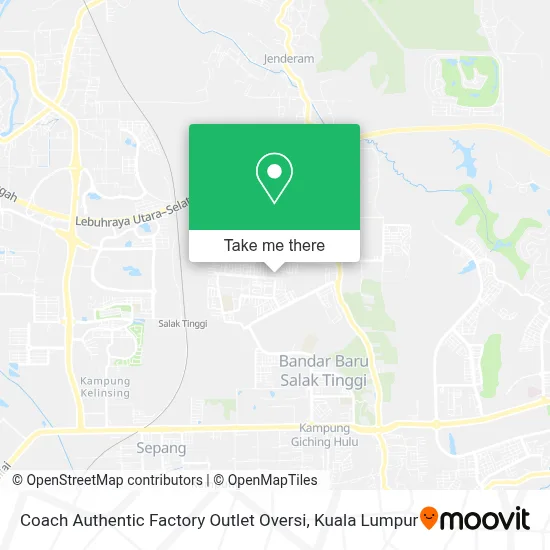 Coach Authentic Factory Outlet Oversi map