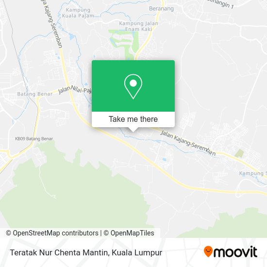 Teratak Nur Chenta Mantin map