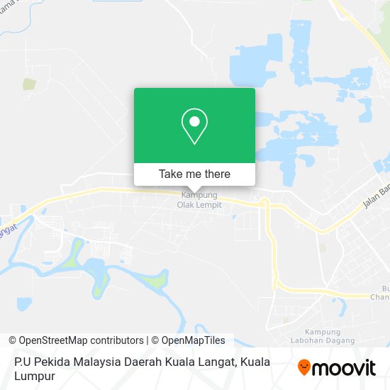 P.U Pekida Malaysia Daerah Kuala Langat map