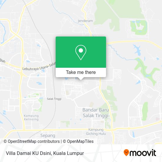 Villa Damai KU Dsini map