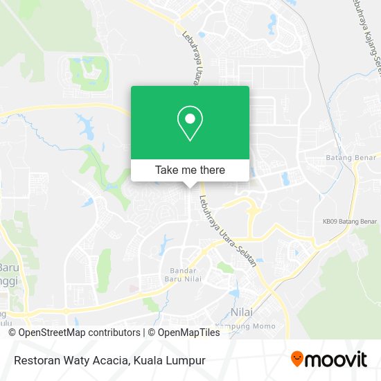 Peta Restoran Waty Acacia