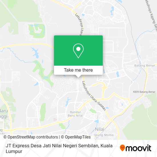 Peta JT Express Desa Jati Nilai Negeri Sembilan