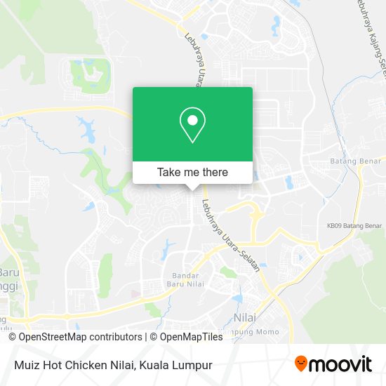 Peta Muiz Hot Chicken Nilai