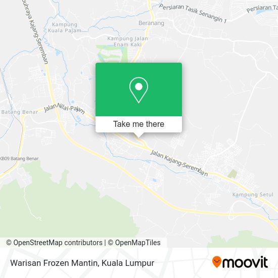 Warisan Frozen Mantin map