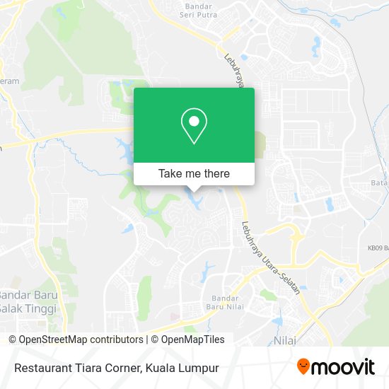 Restaurant Tiara Corner map
