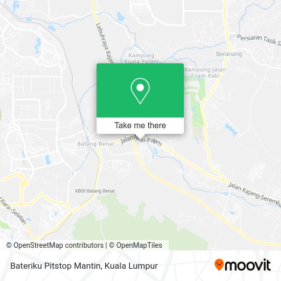 Bateriku Pitstop Mantin map