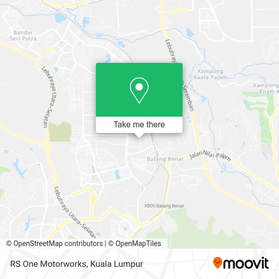 RS One Motorworks map