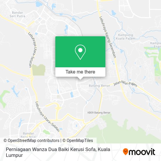 Perniagaan Wanza Dua Baiki Kerusi Sofa map
