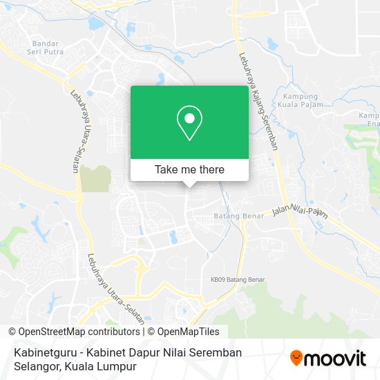Kabinetguru - Kabinet Dapur Nilai Seremban Selangor map