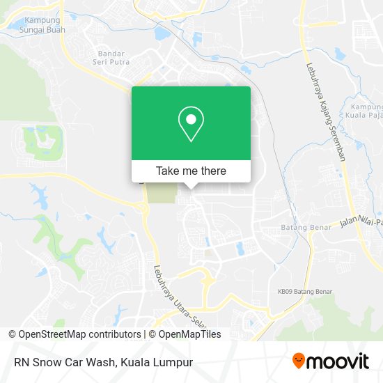 RN Snow Car Wash map