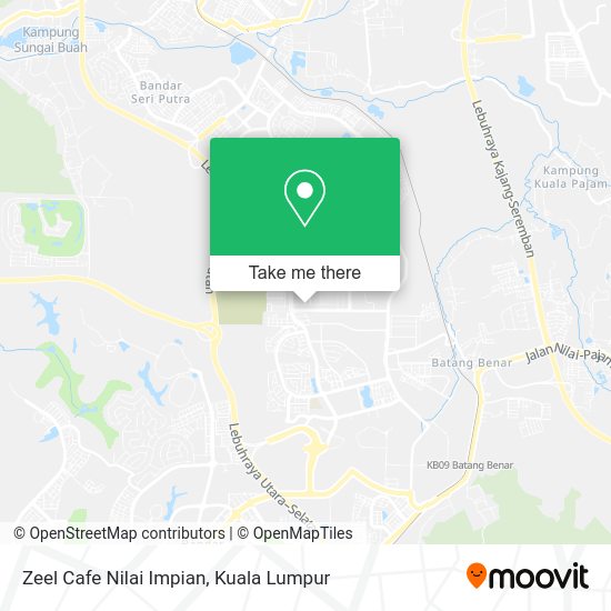 Zeel Cafe Nilai Impian map