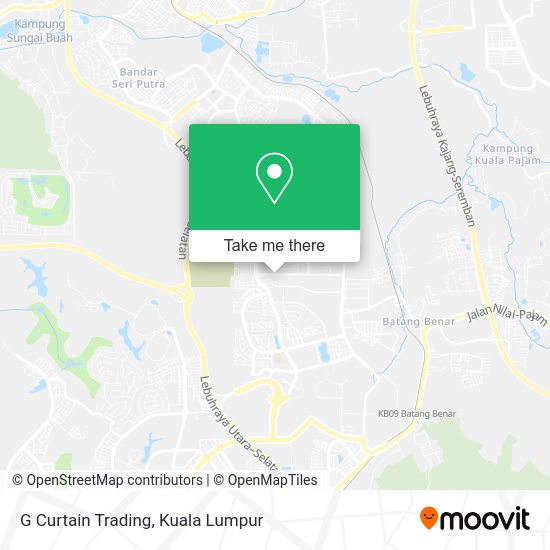 G Curtain Trading map