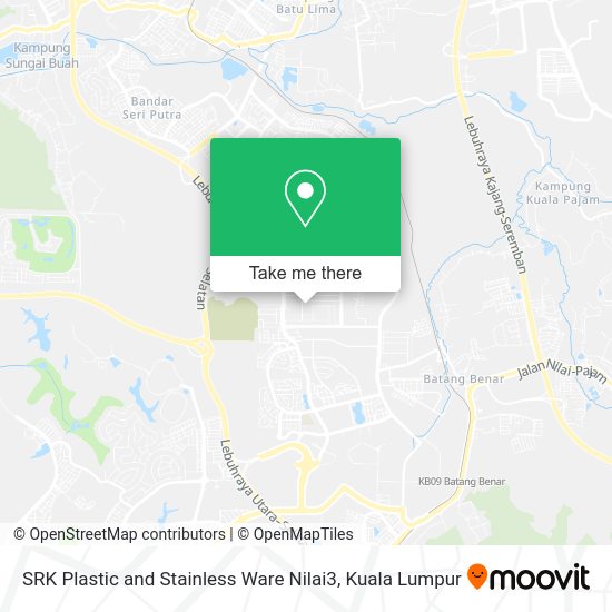 Peta SRK Plastic and Stainless Ware Nilai3
