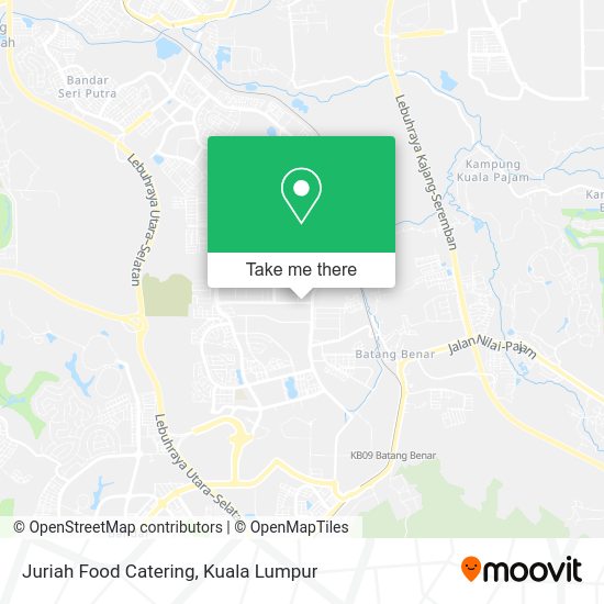 Juriah Food Catering map