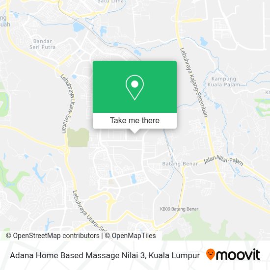 Adana Home Based Massage Nilai 3 map