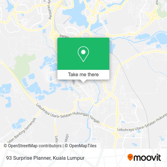 93 Surprise Planner map
