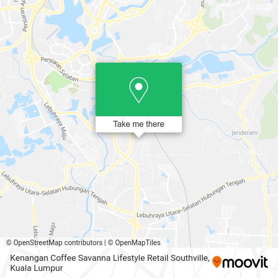 Kenangan Coffee Savanna Lifestyle Retail Southville map