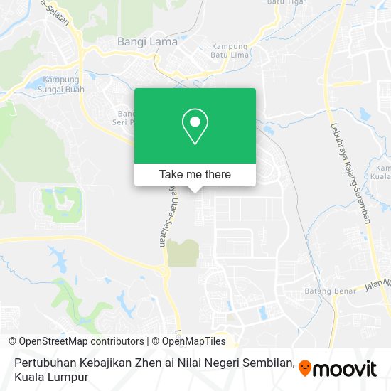 Pertubuhan Kebajikan Zhen ai Nilai Negeri Sembilan map