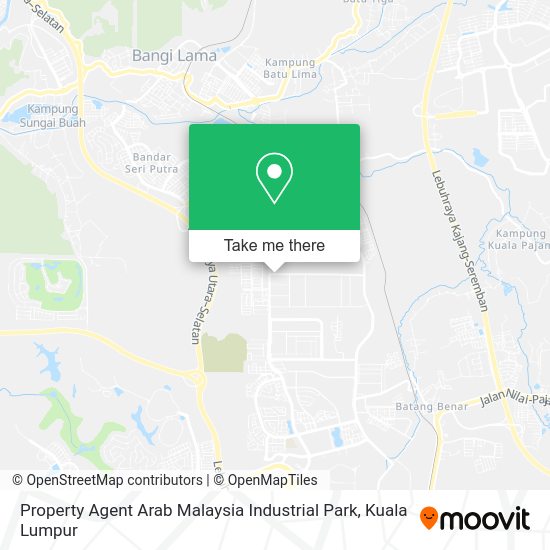 Property Agent Arab Malaysia Industrial Park map