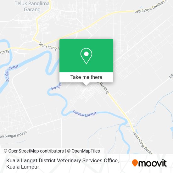 Peta Kuala Langat District Veterinary Services Office