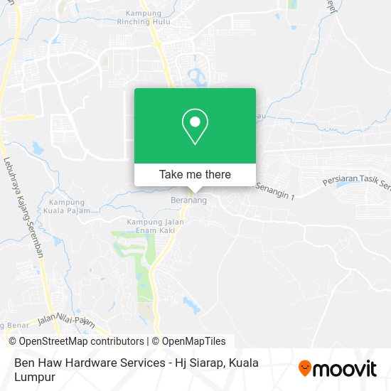 Peta Ben Haw Hardware Services - Hj Siarap