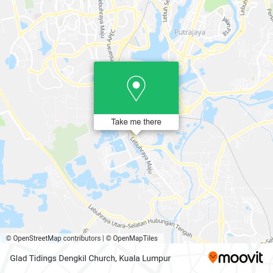 Glad Tidings Dengkil Church map